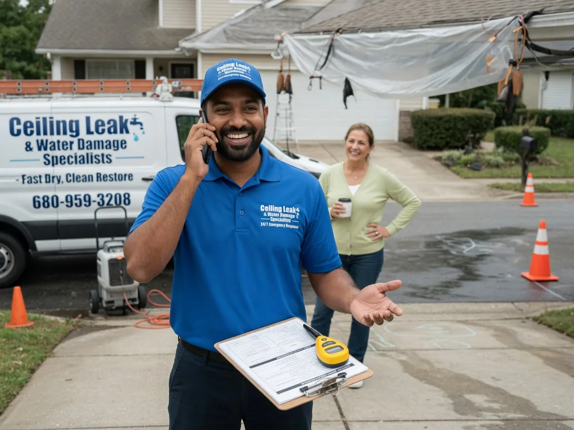 Ceiling Leak Cleanup White City, KS FAQs